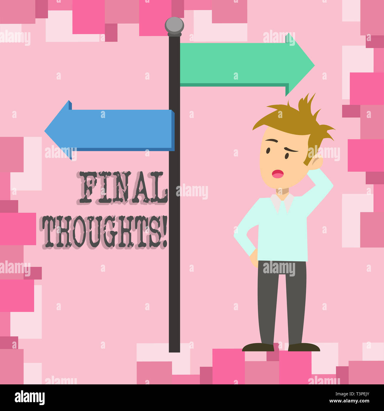 Conceptual hand writing showing Final Thoughts. Concept meaning should ...