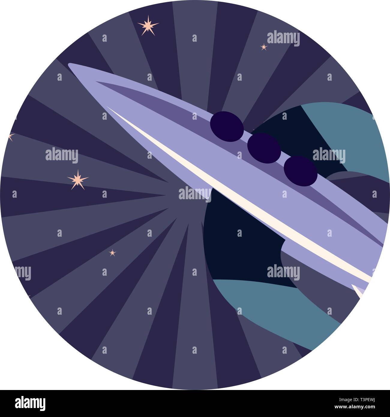 rocket spaceship exploration planet vector illustration design Stock ...