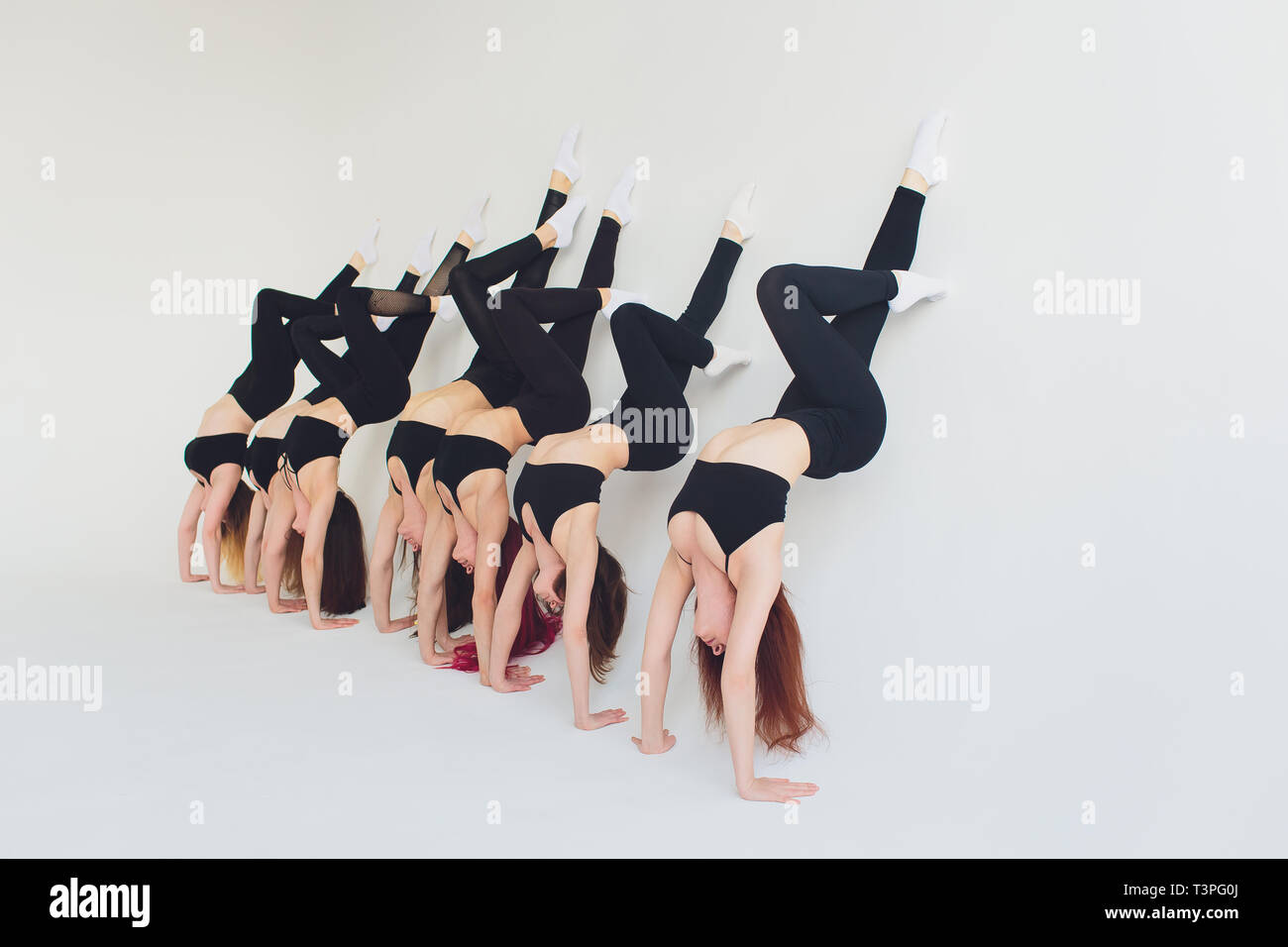 Gymnastics Shoulder Yoga Stand High Resolution Stock Photography And Images Alamy