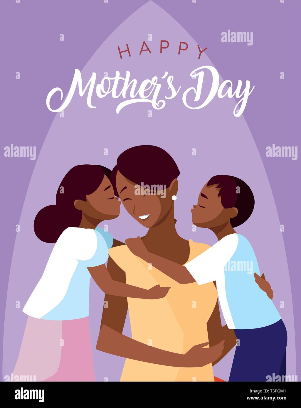 Black Mothers Day Images Happy Mother Day Card With Mom Black And Children Vector Illustration  Design Stock Vector Image & Art - Alamy