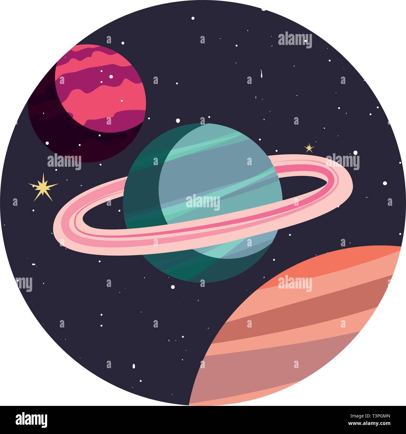 planet space galaxy astronomy vector illustration design Stock Vector ...