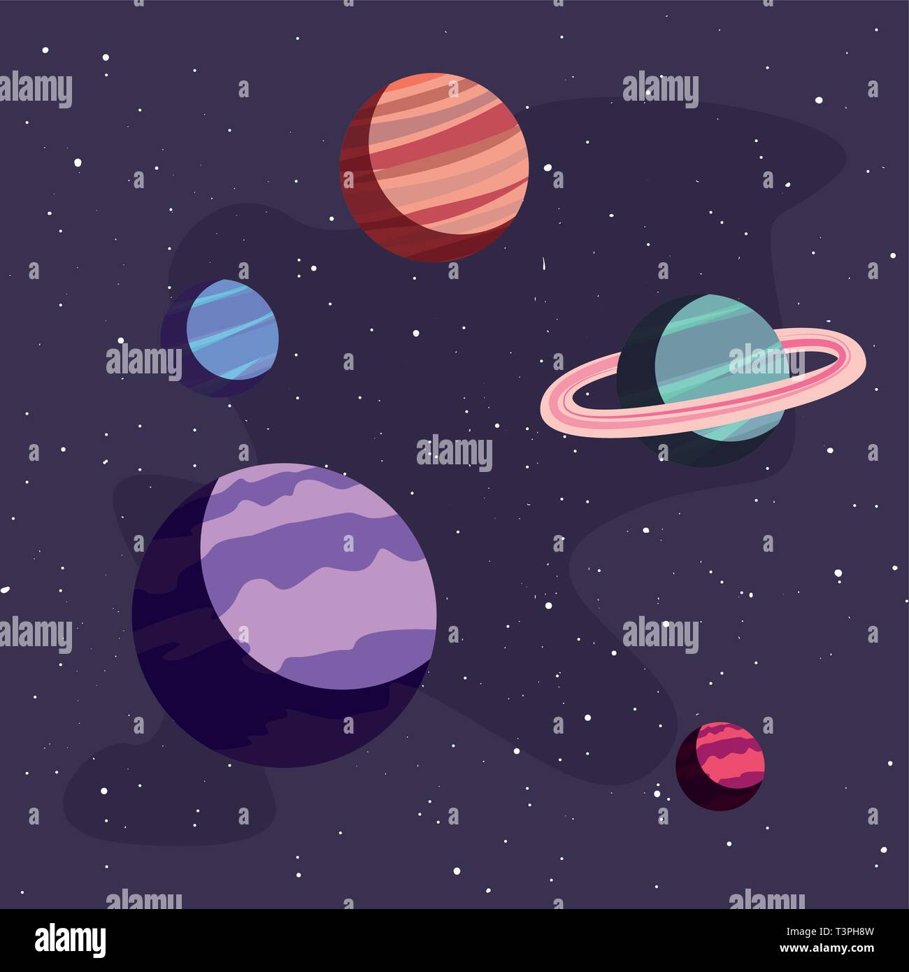 system solar planet galaxy astronomy vector illustration Stock Vector ...