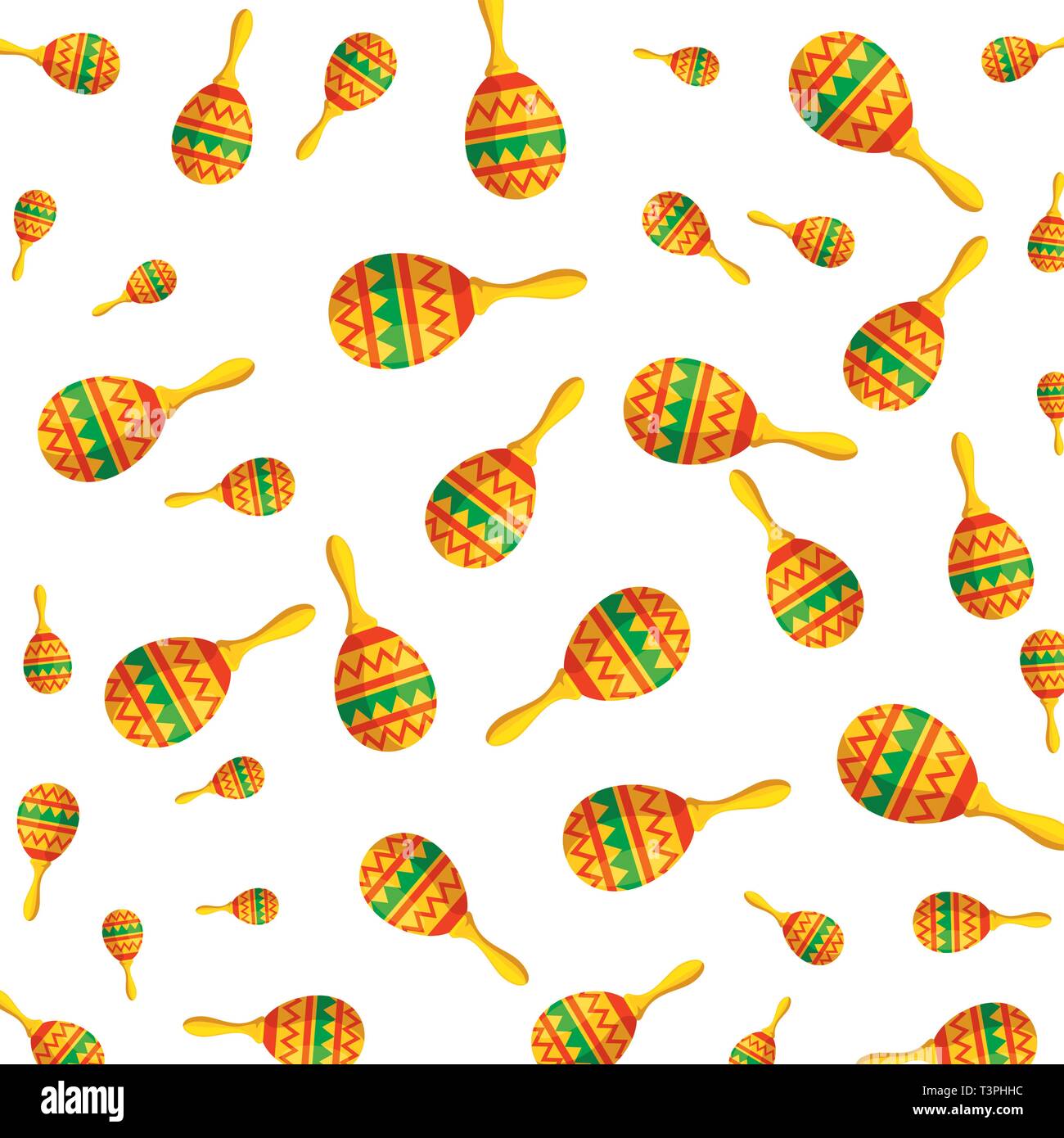 mexican maracas pattern background Stock Vector Image & Art Alamy