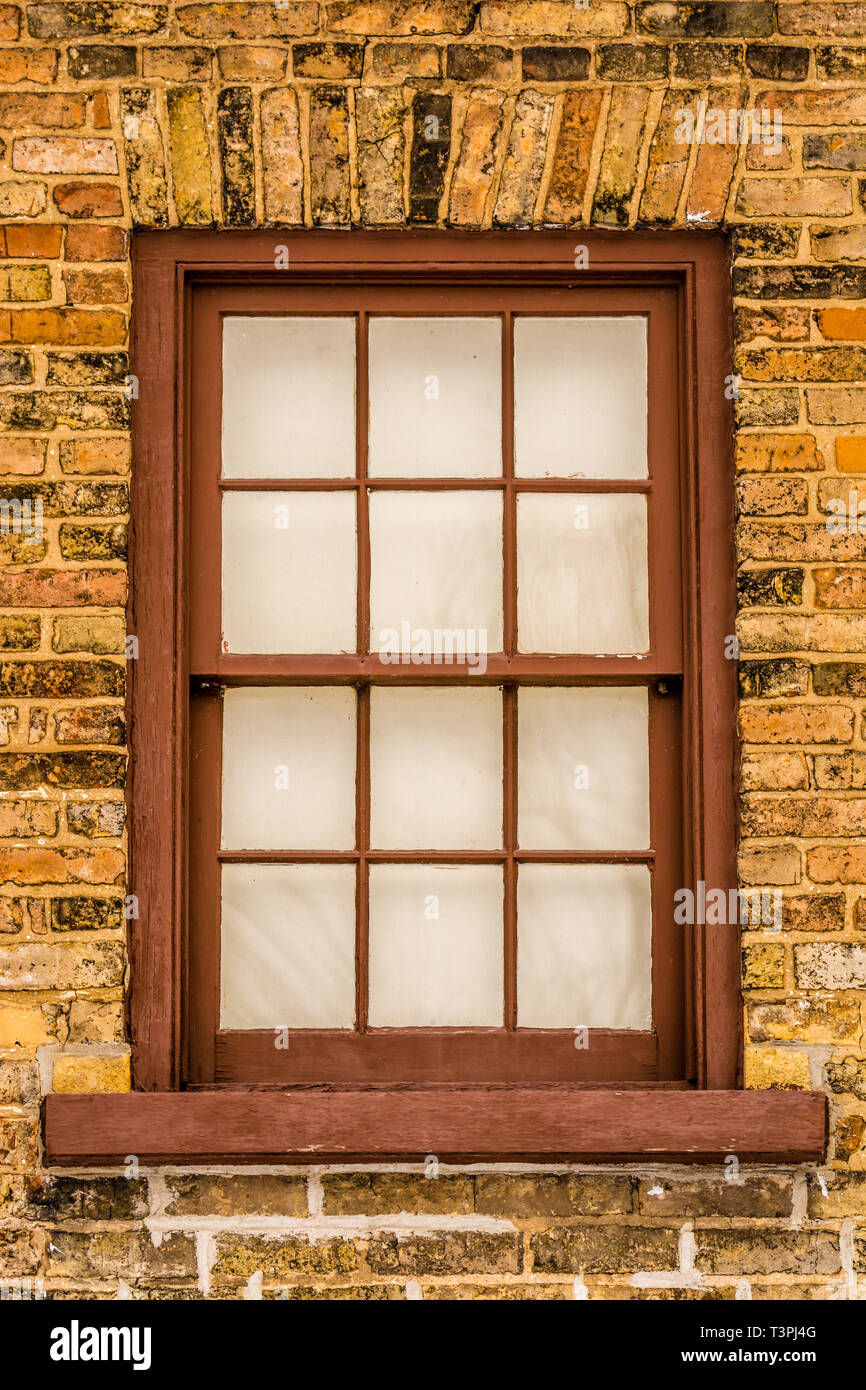 Close up of vintage building window frames Stock Photo - Alamy