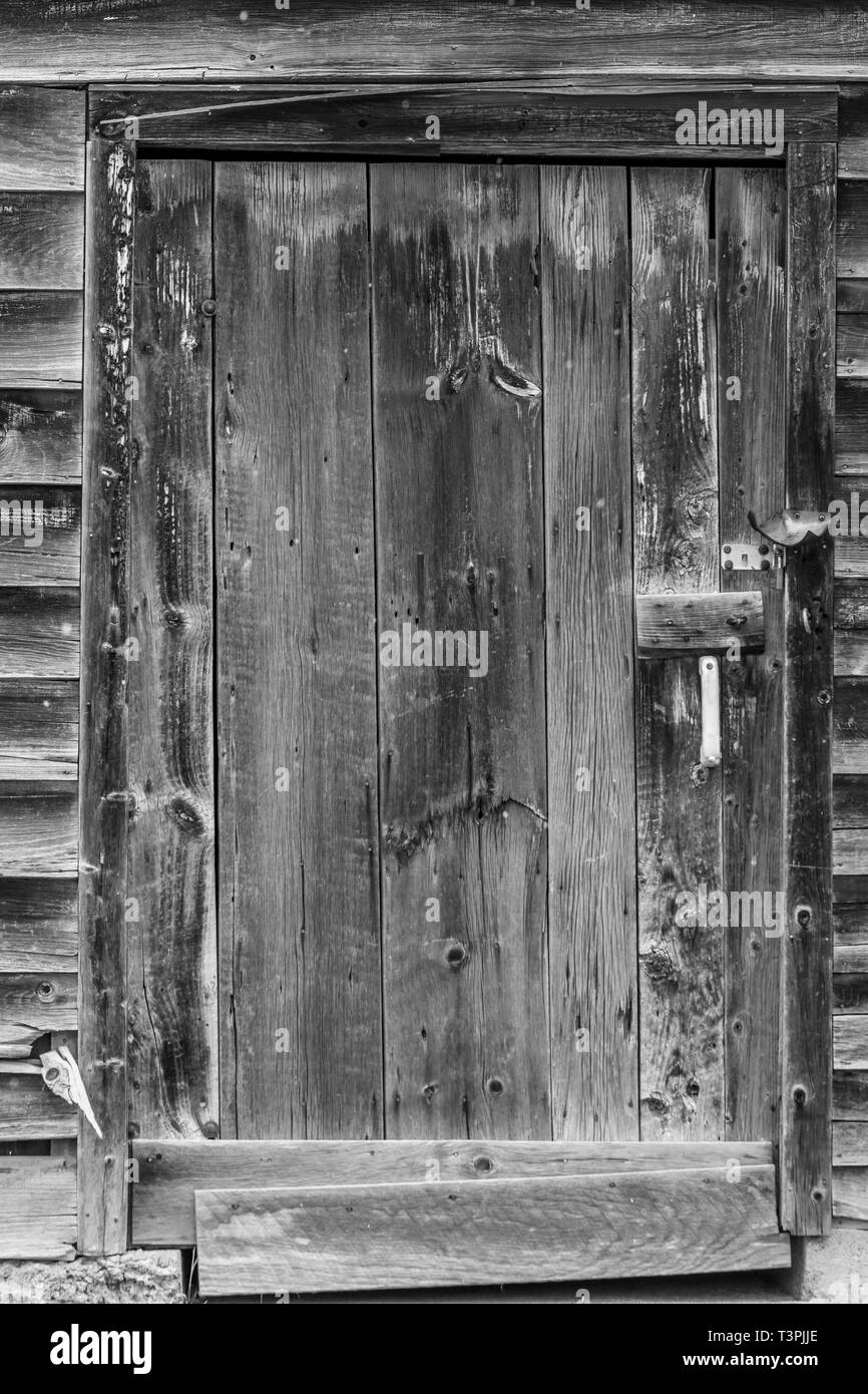 Close Up Of Wooden Barn Door Frame Stock Photo 243286694