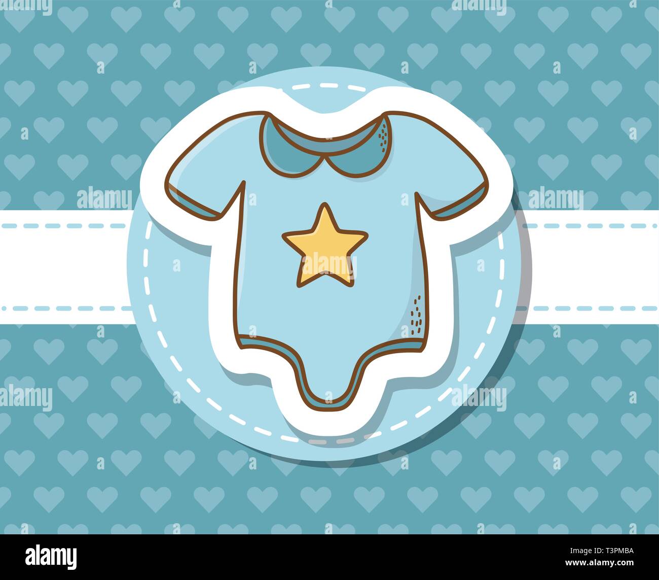 baby shower card with blue dress vector illustration design Stock ...