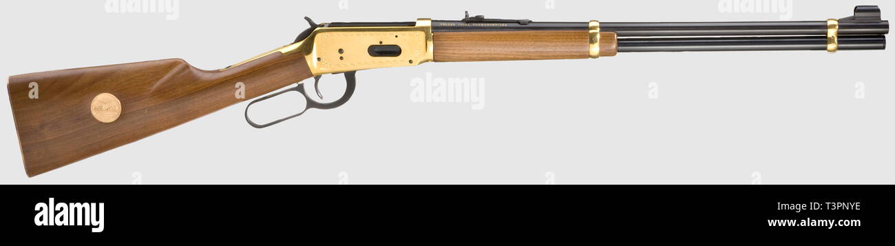 Civil long arms, modern systems, lever-action repeating rifle, Additional-Rights-Clearance-Info-Not-Available Stock Photo