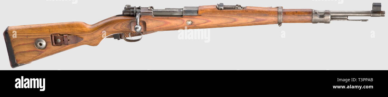 Rifles, Mauser carbine 98k, caliber 7,92 mm, 1934 - 1945, Editorial-Use-Only Stock Photo