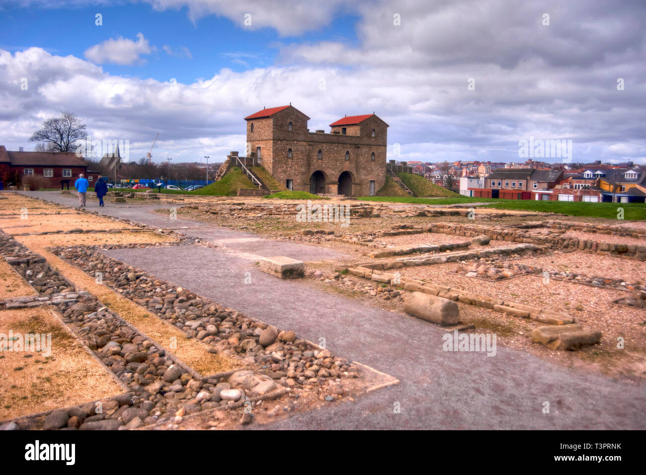 Fort reconstruction hadrians wall hi-res stock photography and images ...