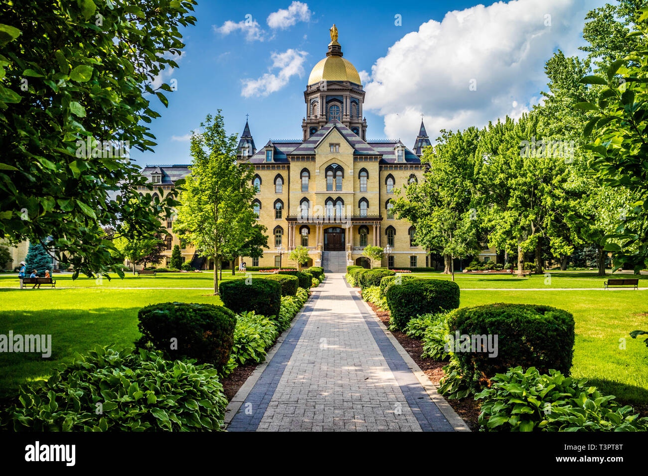 Notre Dame, IN, USA July 1, 2018 The inside premises of the campus