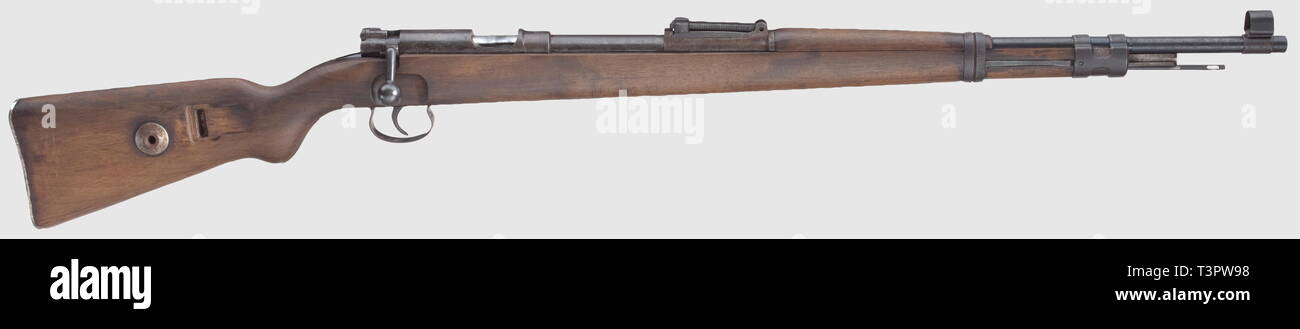 SERVICE WEAPONS, GERMANY UNTIL 1945, paramilitary rifle Mauser (KKW), calibre 22 lr, number 1296, Editorial-Use-Only Stock Photo