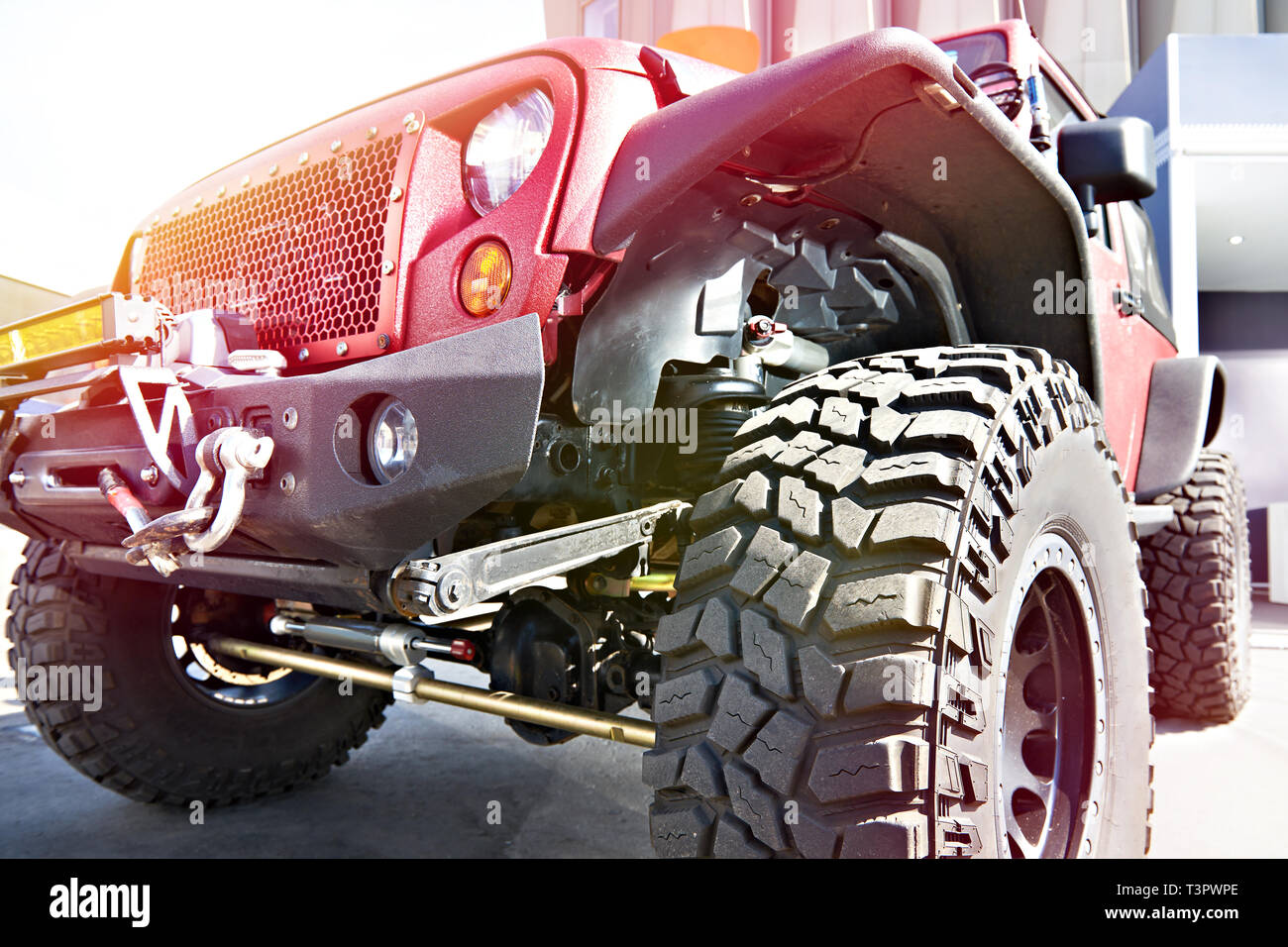 Off-road vehicle for rally cross country Stock Photo