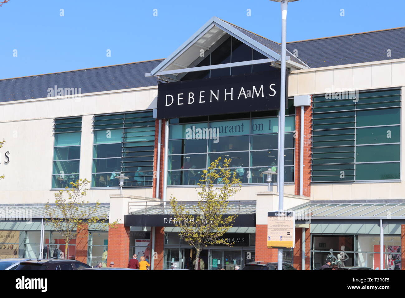 Department store interior debenhams hires stock photography and images