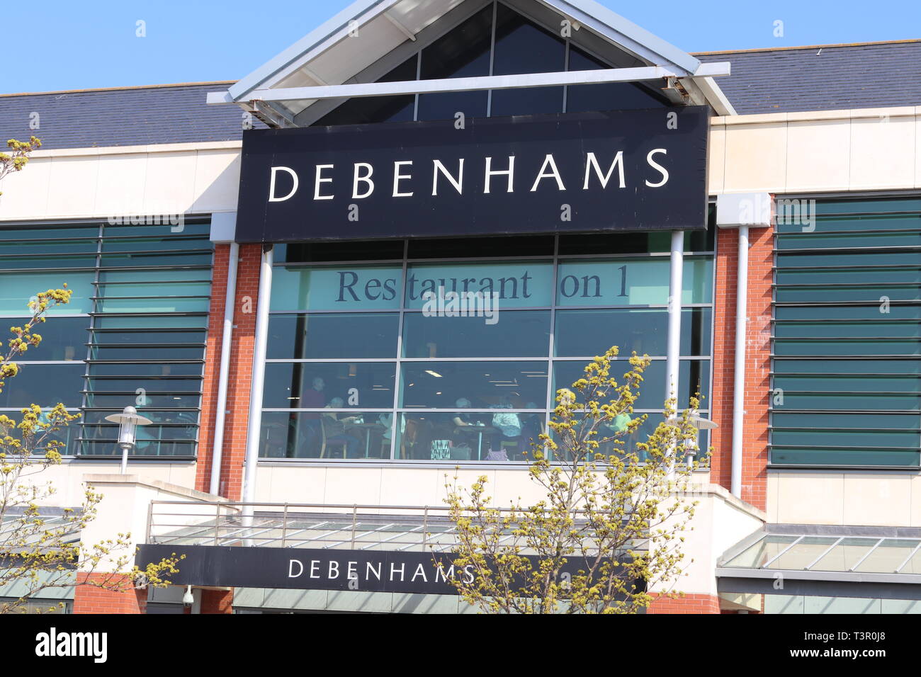Department store interior debenhams hires stock photography and images