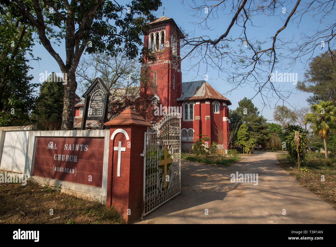 All Saints Anglican Church, Pyin-U-Lwin, Myanmar Stock Photo - Alamy