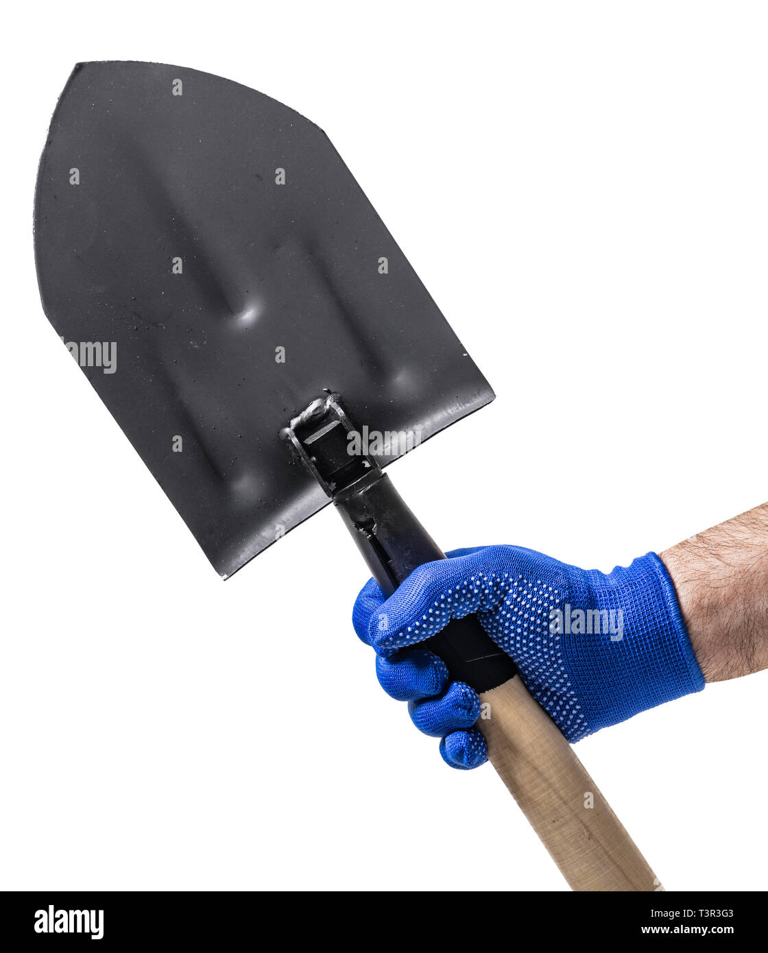 Hand holding shovel hi-res stock photography and images - Alamy