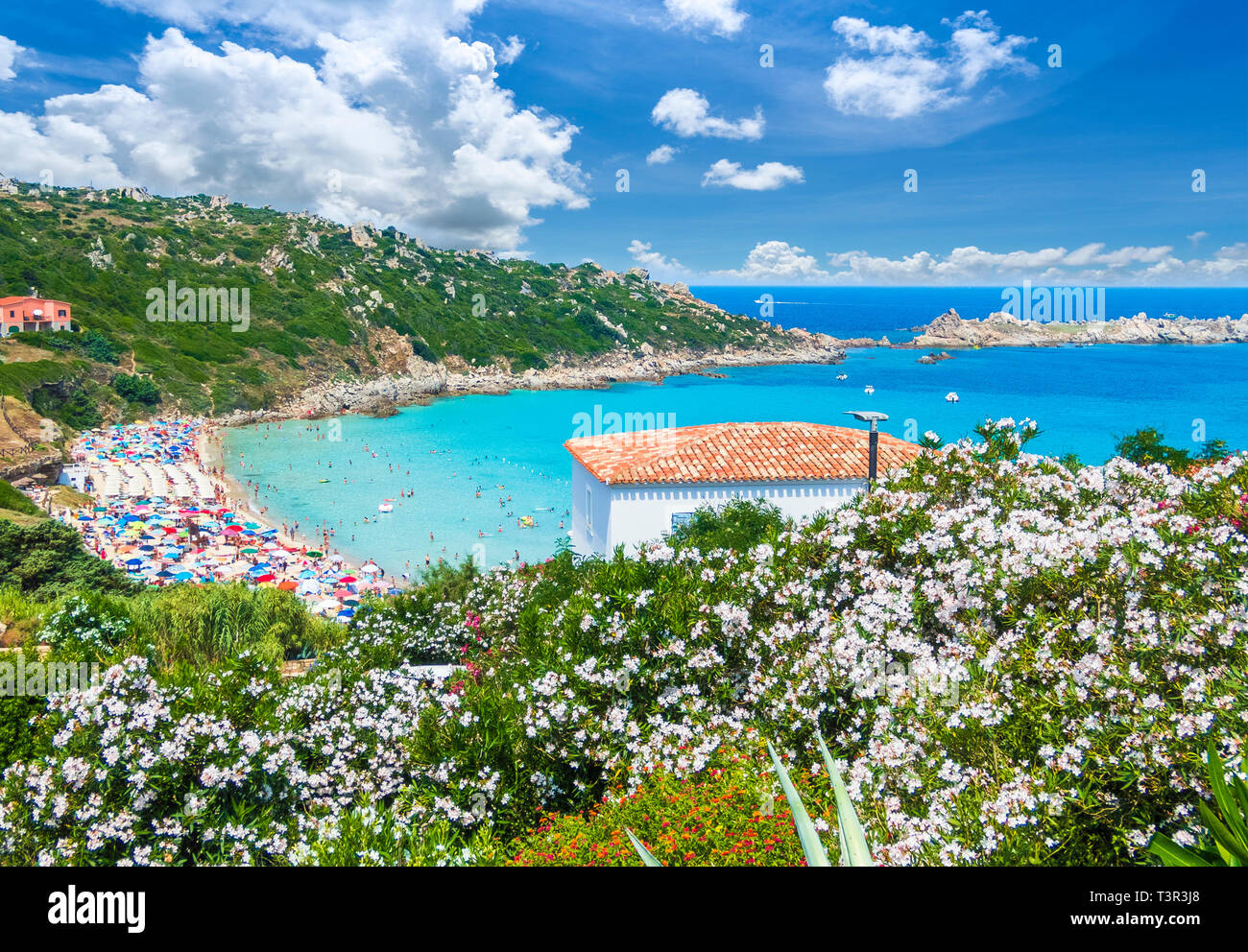 Rena Bianca beach, north Sardinia island, Italy Stock Photo