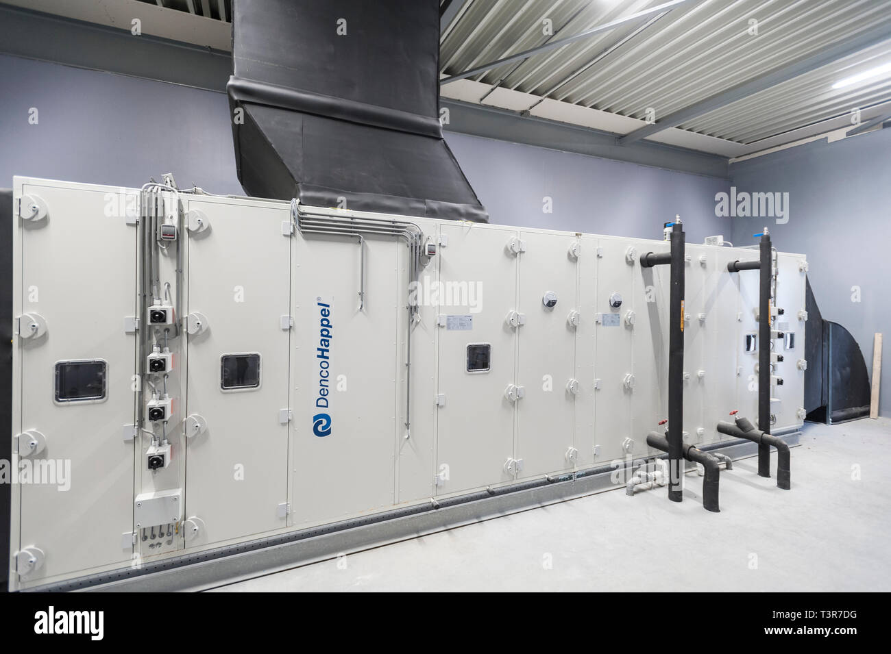Industrial air treatment installation Stock Photo Alamy