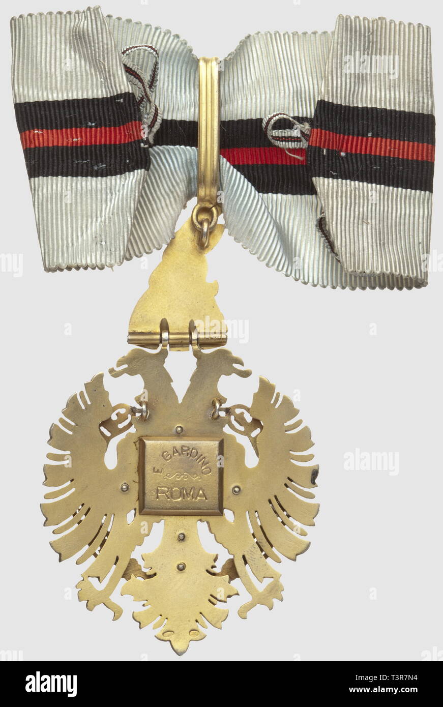 Médaille ruban/cordon vert et jaune or avec clip 22 mm large 