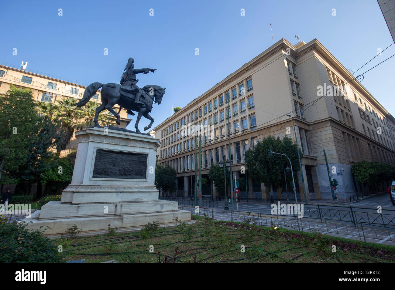 Statue at Athens Greece Stock Photo