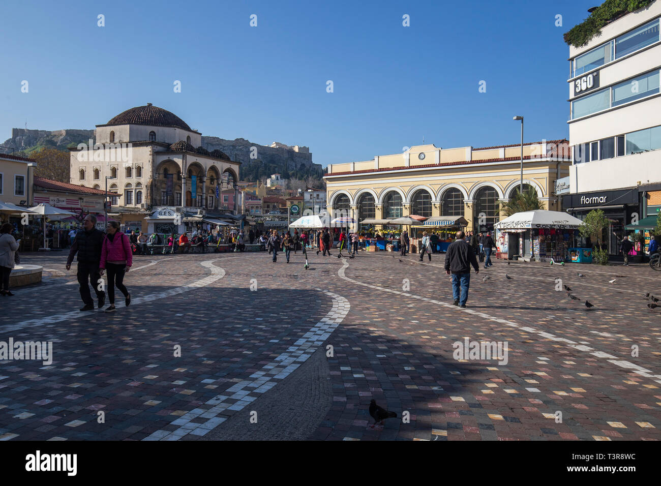 Monastiraki square Athens Greece Stock Photo