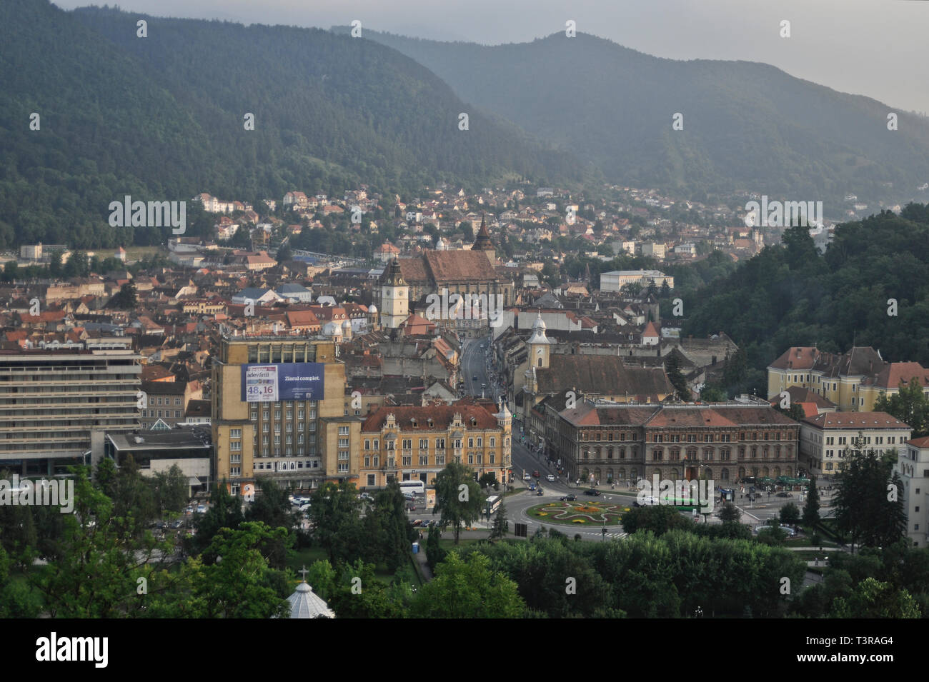 Brasov (Romania), panoramic view Stock Photo