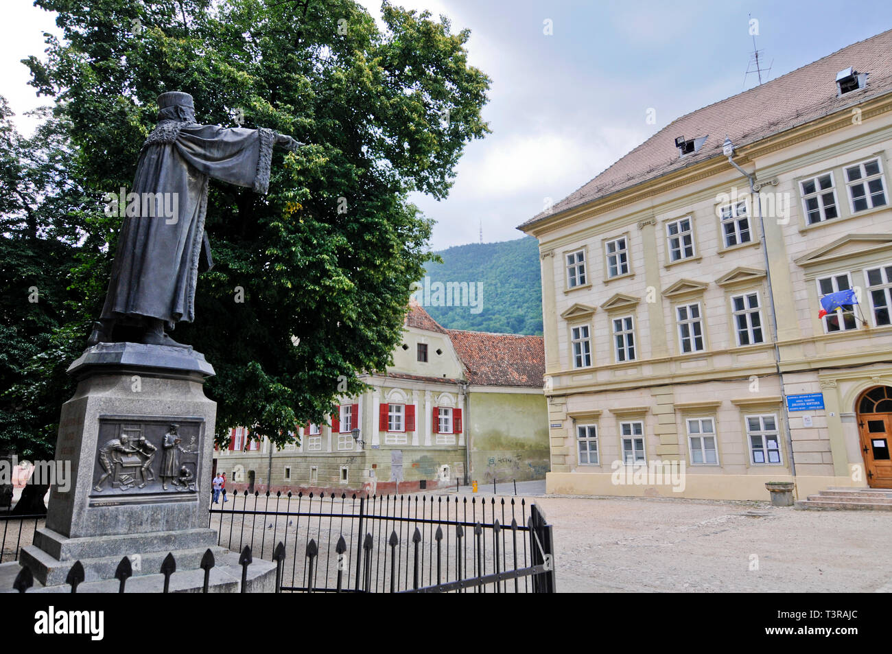 Johannes Honter (or Honterus) statue, Brasov, Romania Stock Photo