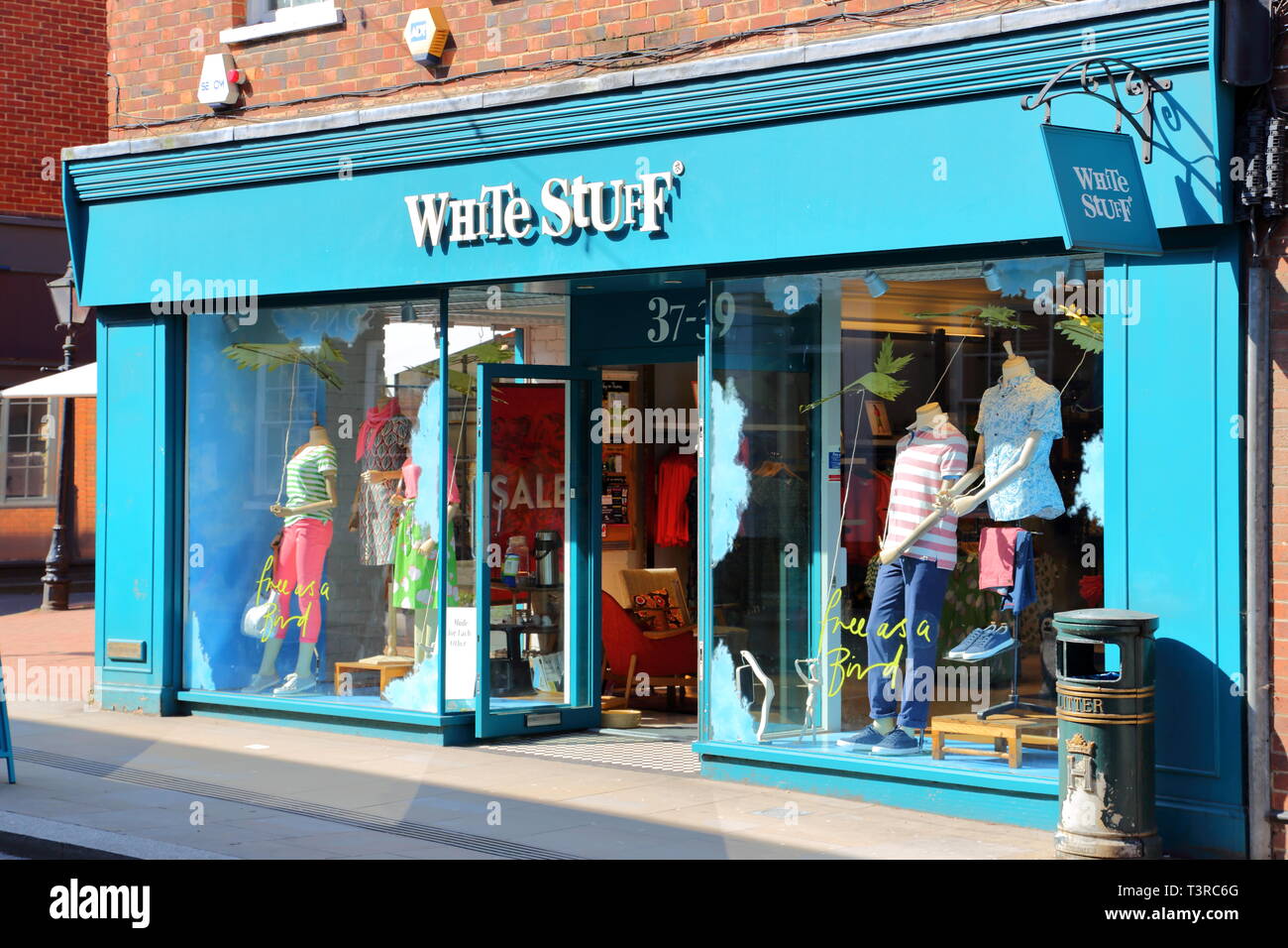 White stuff clothing shop hi-res stock photography and images - Alamy