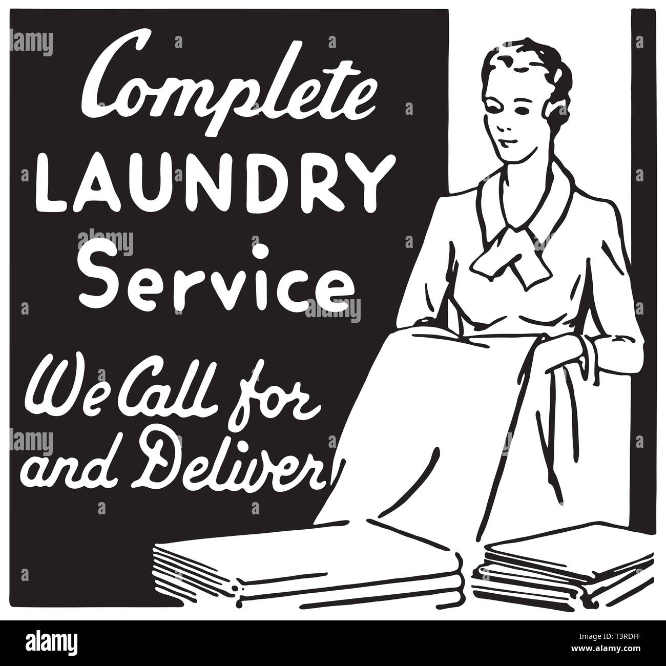 Complete Laundry Service Stock Photo Alamy