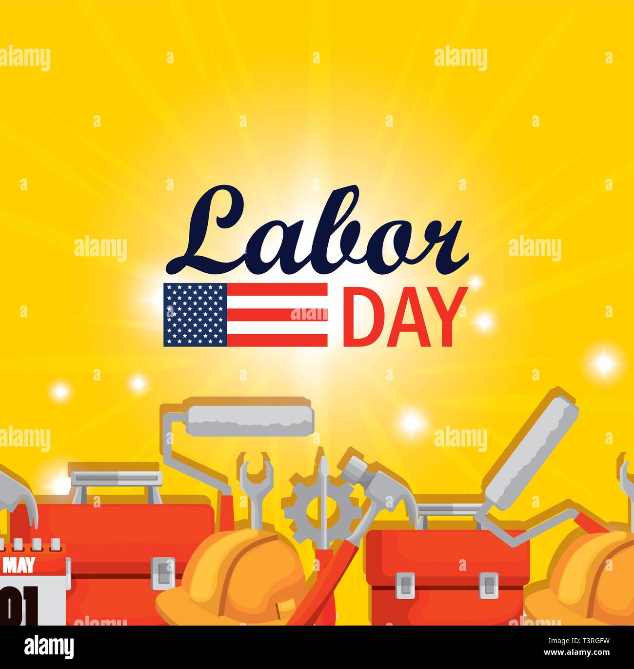 labor day celebration with construction tools Stock Vector Image & Art Alamy
