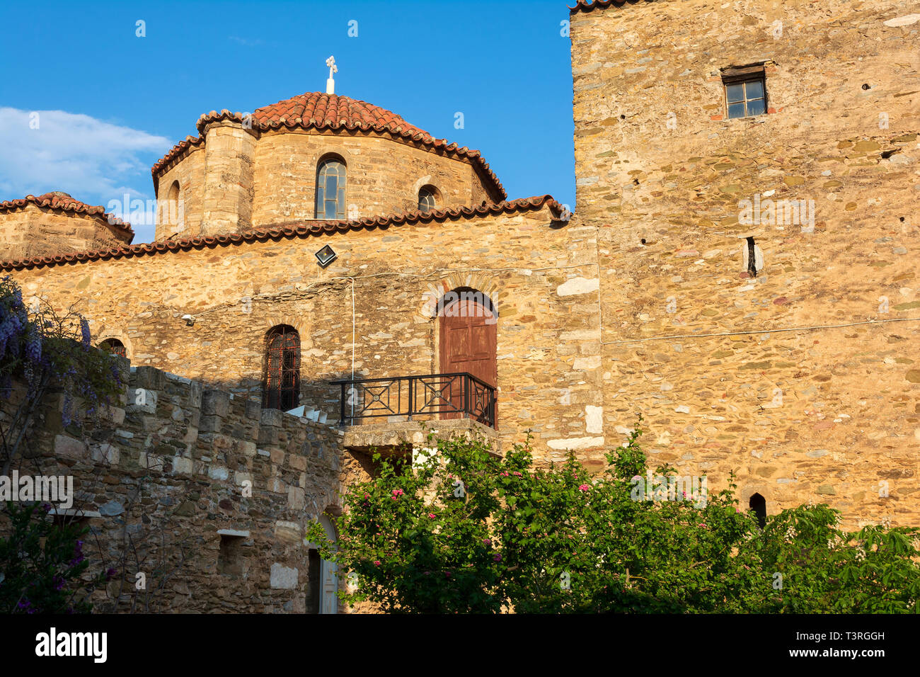 View of Orthodox Holy Monastery of Pantokrator-Tao (Ntaou) Penteli