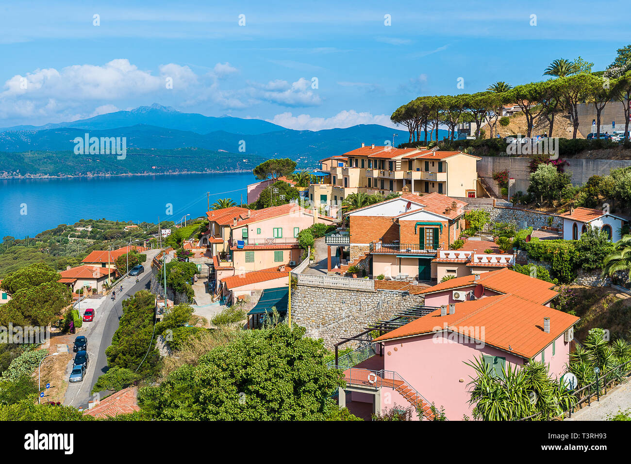 Landscape with Capoliveri village, Elba island, Tuscany Stock Photo Alamy