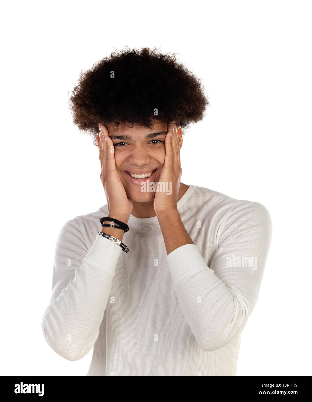 Happy surprised teenager male hi-res stock photography and images - Alamy