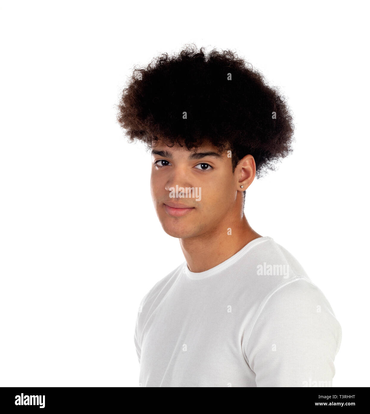 Teenager boy with afro hairstyle isolated on a white background Stock Photo - Alamy Teenager boy with afro hairstyle isolated on a white background Stock Photo - Alamy