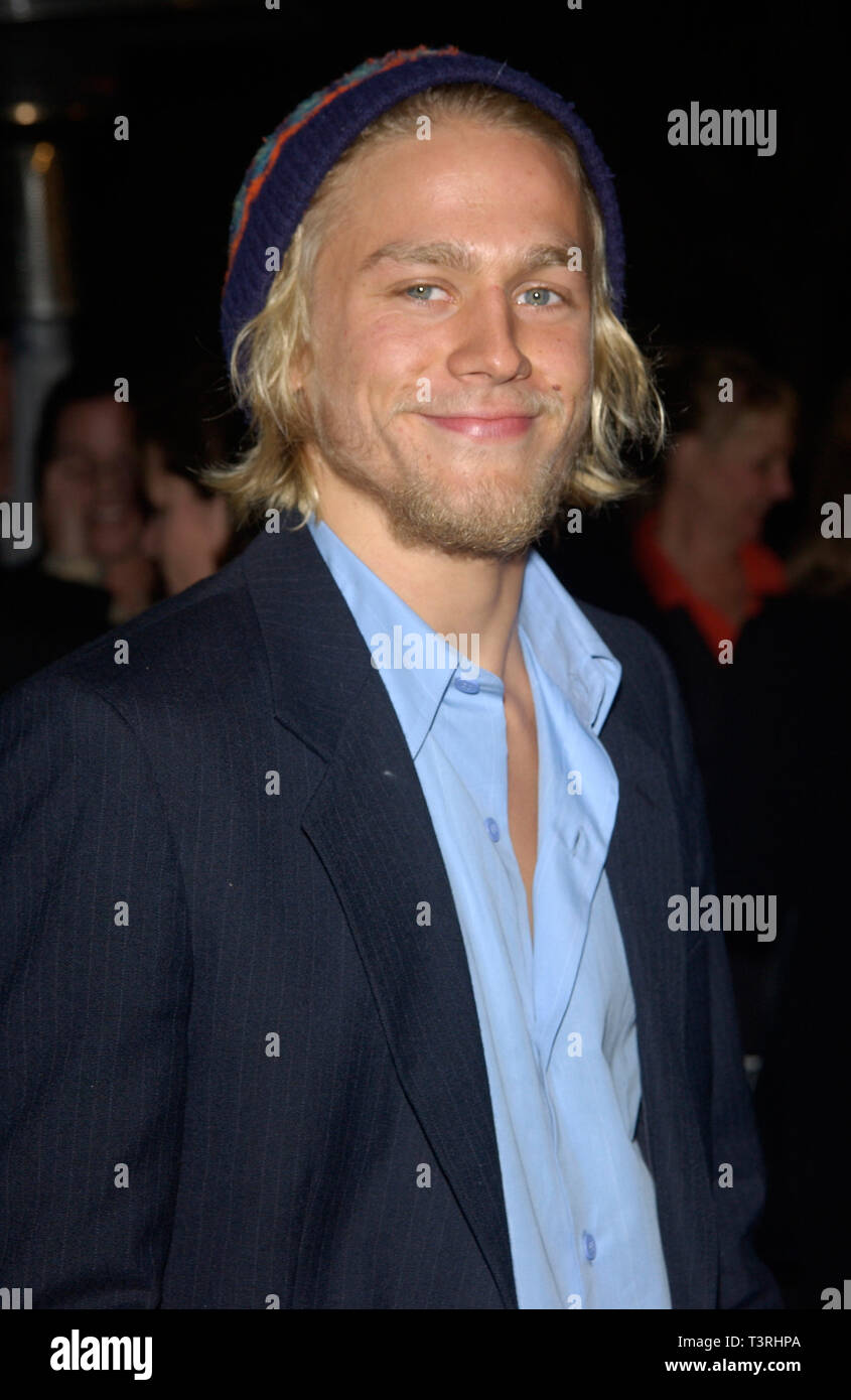 LOS ANGELES, CA. October 14, 2002: Actor CHARLIE HUNNAM at the world premiere of his new movie Abandon, at Paramount Studios, Hollywood. © Paul Smith / Featureflash Stock Photo