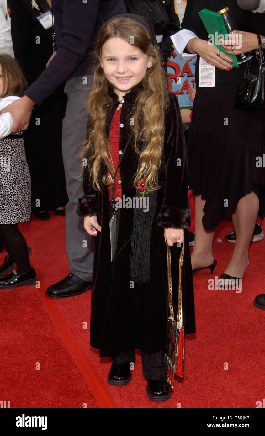 LOS ANGELES, CA. October 27, 2002: Actress ABIGAIL BRESLIN at the world premiere of The Santa Clause 2, at the El Capitan Theatre, Hollywood. © Paul Smith / Featureflash Stock Photo