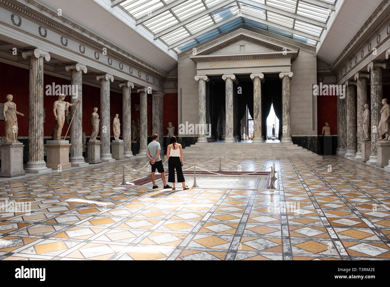 Copenhagen. Denmark. Central Hall / Auditorium of the Kampmann Wing. Ny Carlsberg Glyptotek. Stock Photo