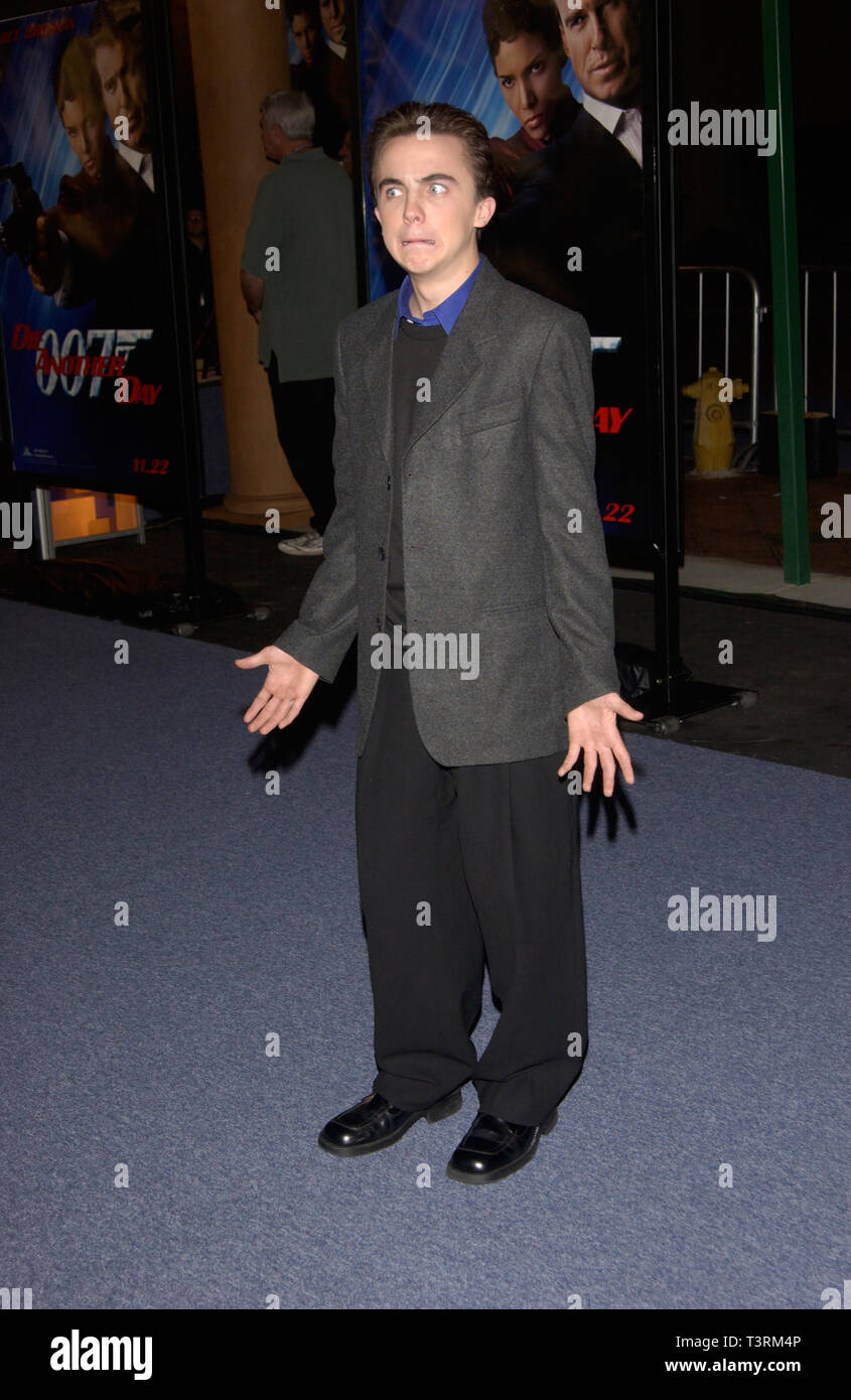 LOS ANGELES, CA. November 11, 2002: Actor FRANKIE MUNIZ at the special screening in Los Angeles of the new James Bond movie Die Another Day. © Paul Smith / Featureflash Stock Photo