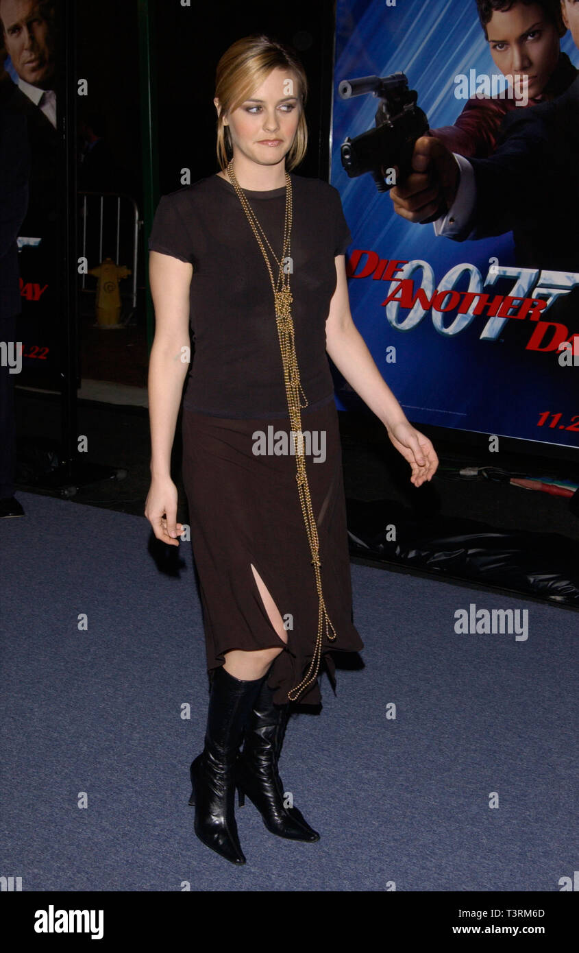 LOS ANGELES, CA. November 11, 2002: Actress ALICIA SILVERSTONE at the special screening in Los Angeles of the new James Bond movie Die Another Day. © Paul Smith / Featureflash Stock Photo