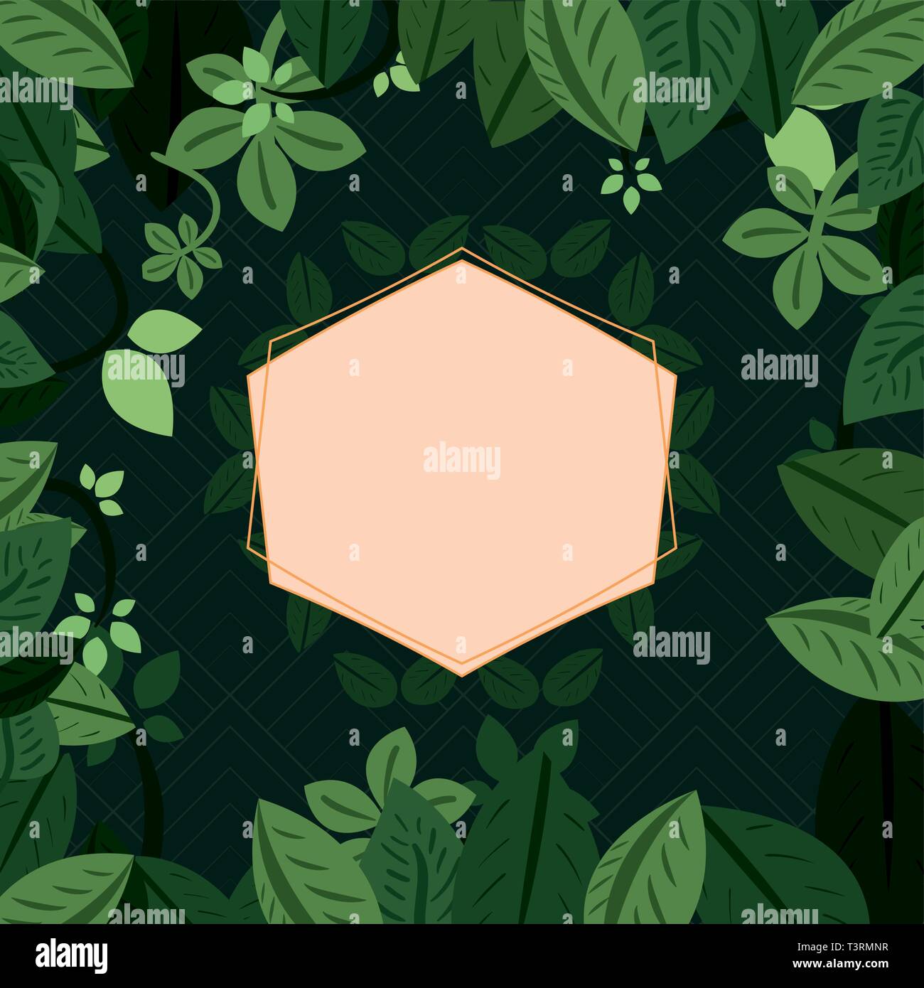 floral leaves banner foliage background vector illustration Stock ...