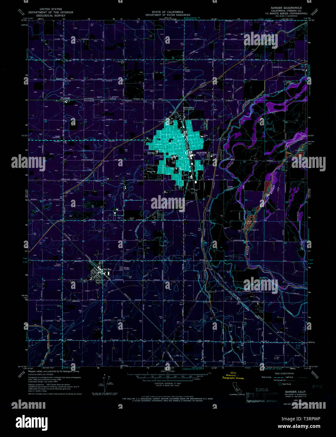 Map of sanger hi-res stock photography and images - Alamy