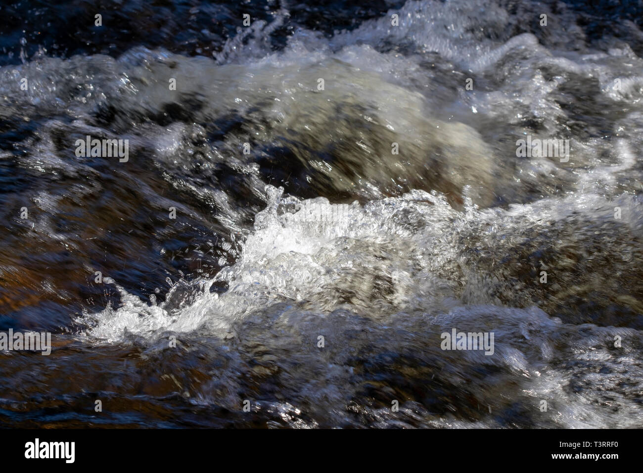 rapids in KÃ¤rnÃ¤koski, Savitaipale Finland Stock Photo
