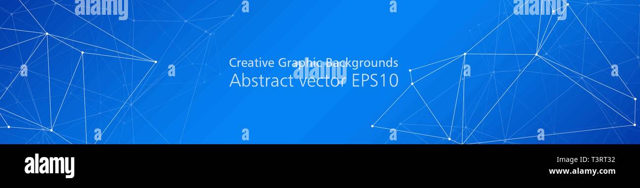 Graphic lines and dots modern creative vector background Stock Vector