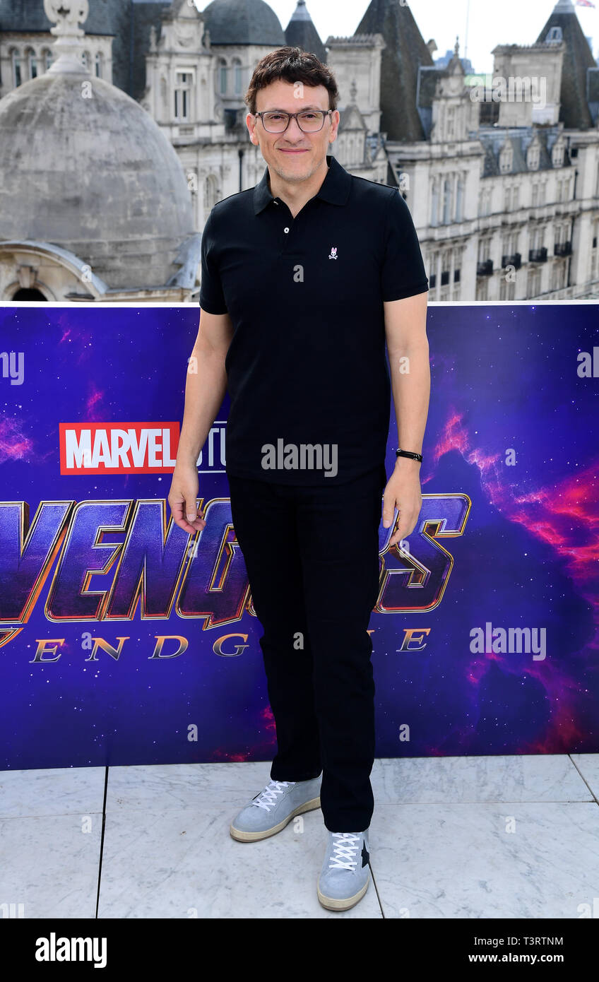 Anthony Russo attending a photocall for Avengers: Endgame, at the Corinthia in London. Stock Photo