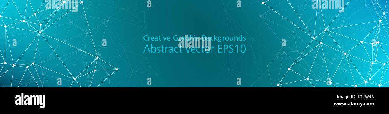 Wide Tech Banner Digital Technology Vector Concept Stock Vector