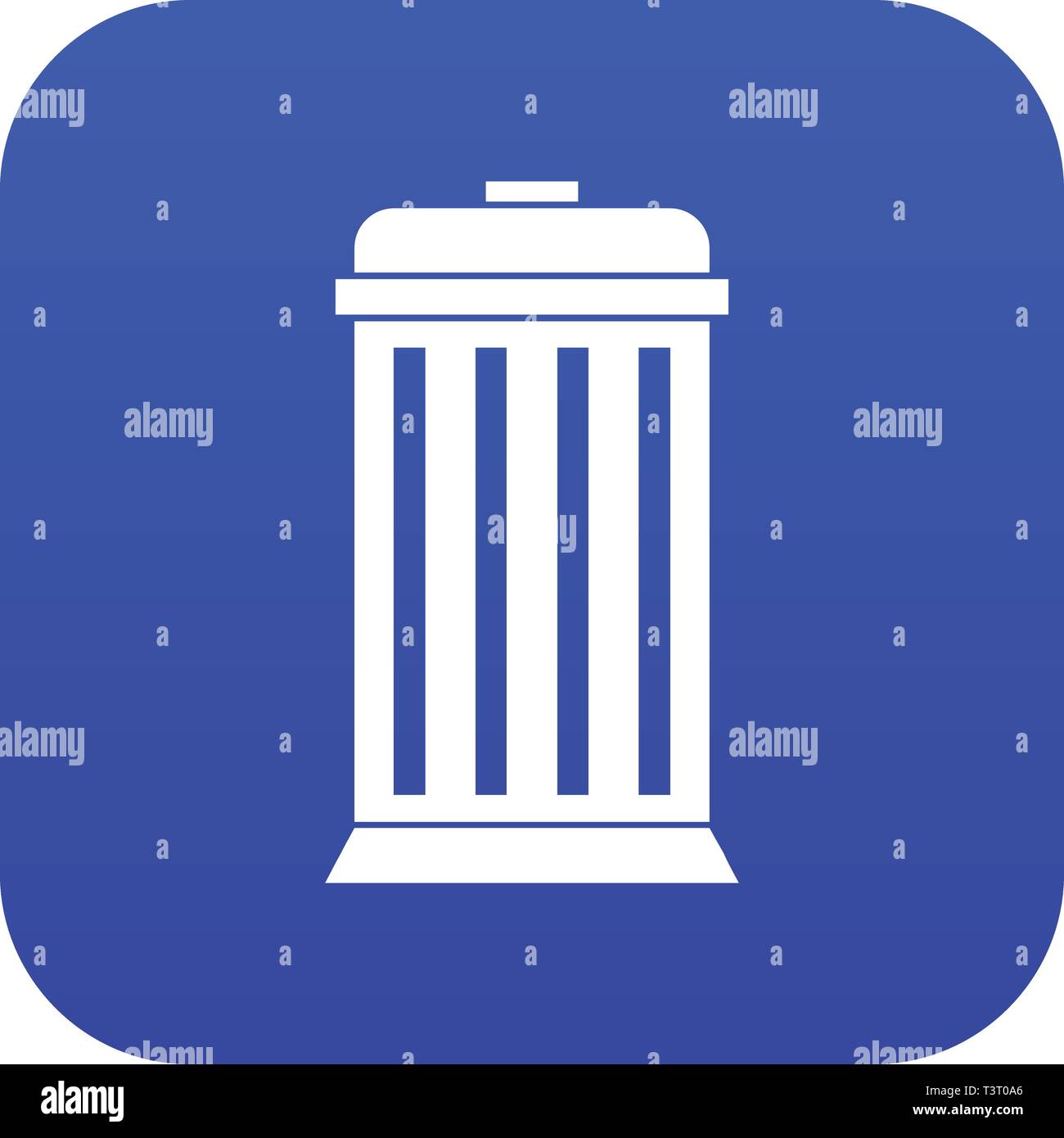 Trash can icon digital blue Stock Vector Image & Art - Alamy