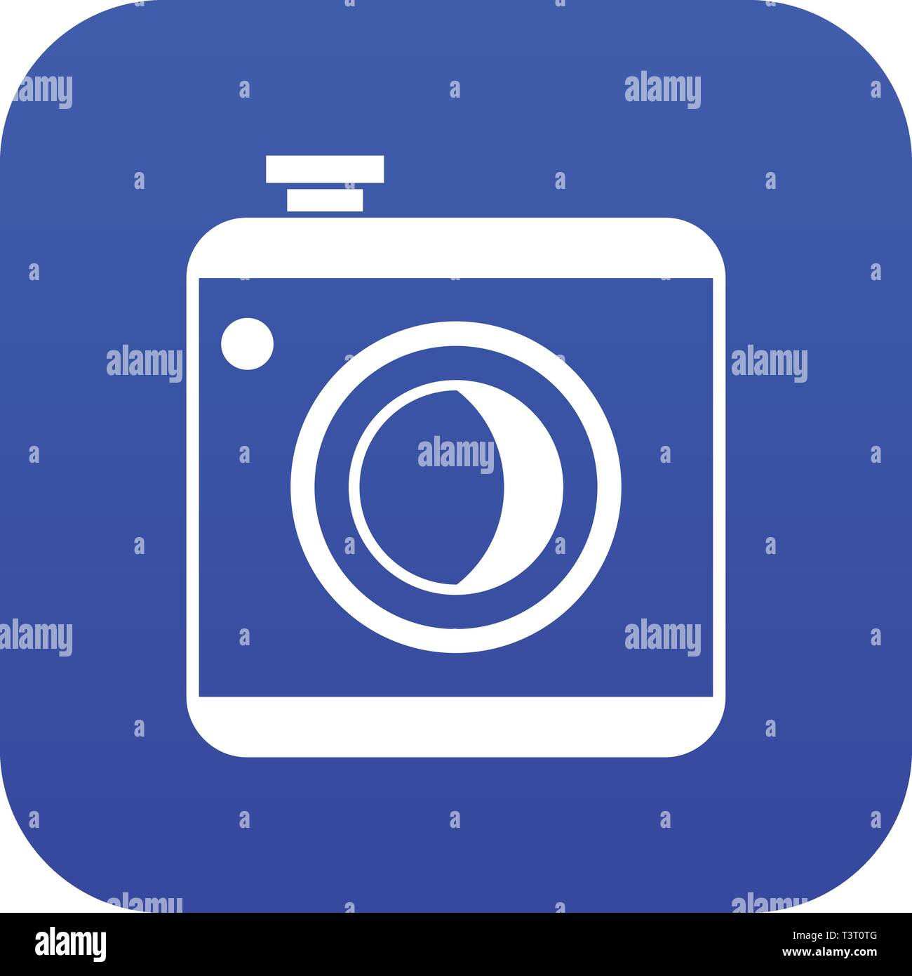 Vintage photo camera icon digital blue Stock Vector Image & Art - Alamy