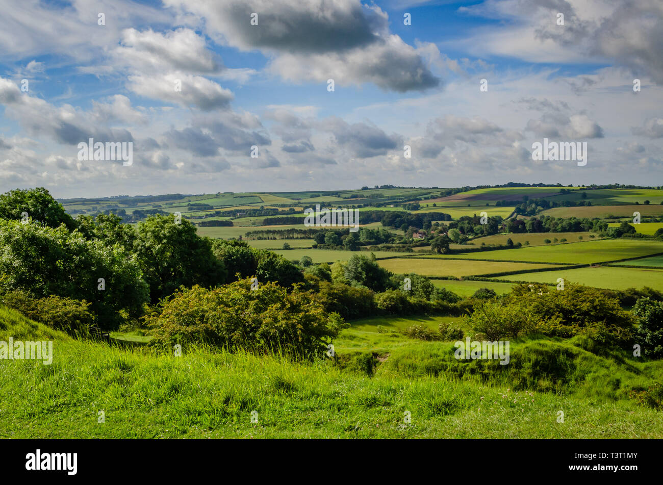 View on Lincolnshire wolds Stock Photo