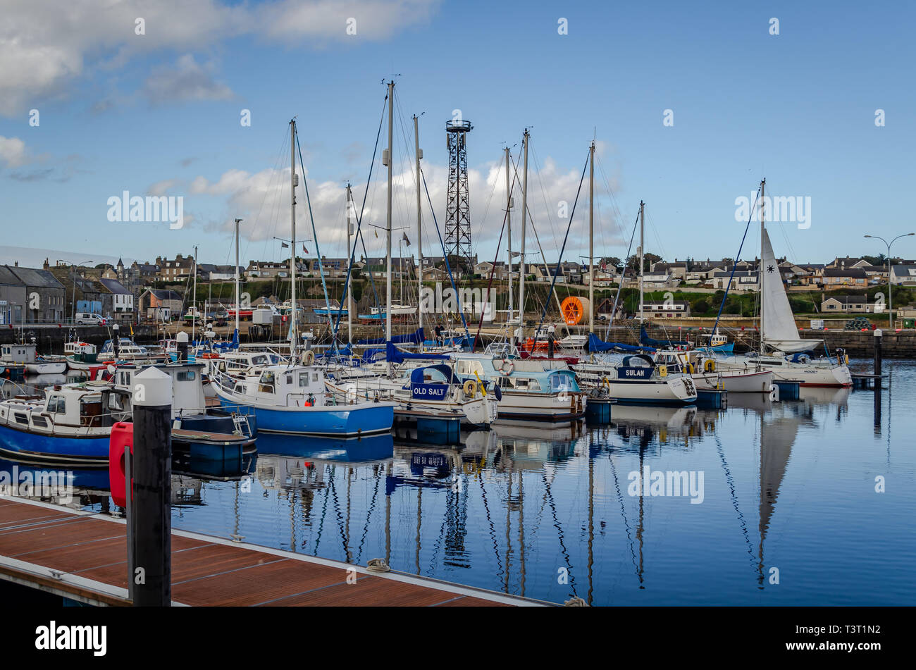 Wick harbour,Scotland Stock Photo