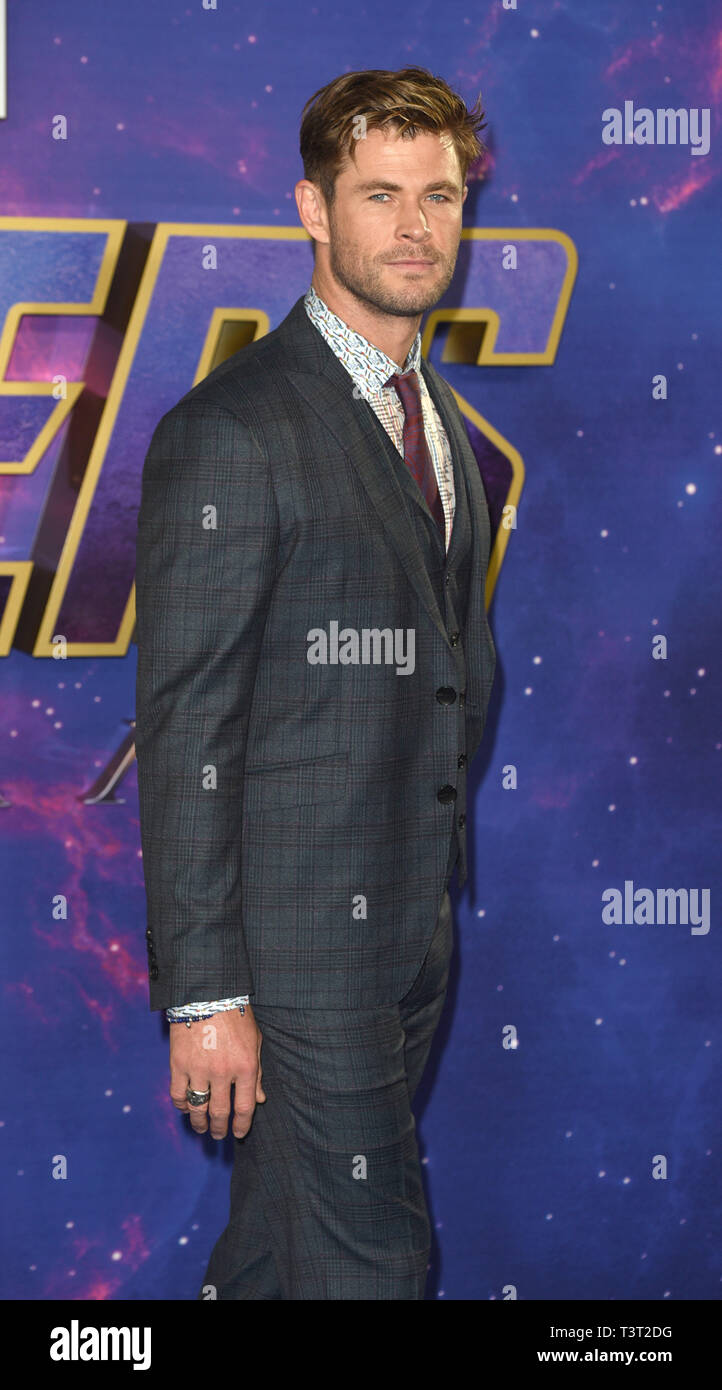 Photo Must Be Credited ©Alpha Press 079965 10/04/2019 Chris Hemsworth Avengers Endgame UK Fan Event In London Stock Photo